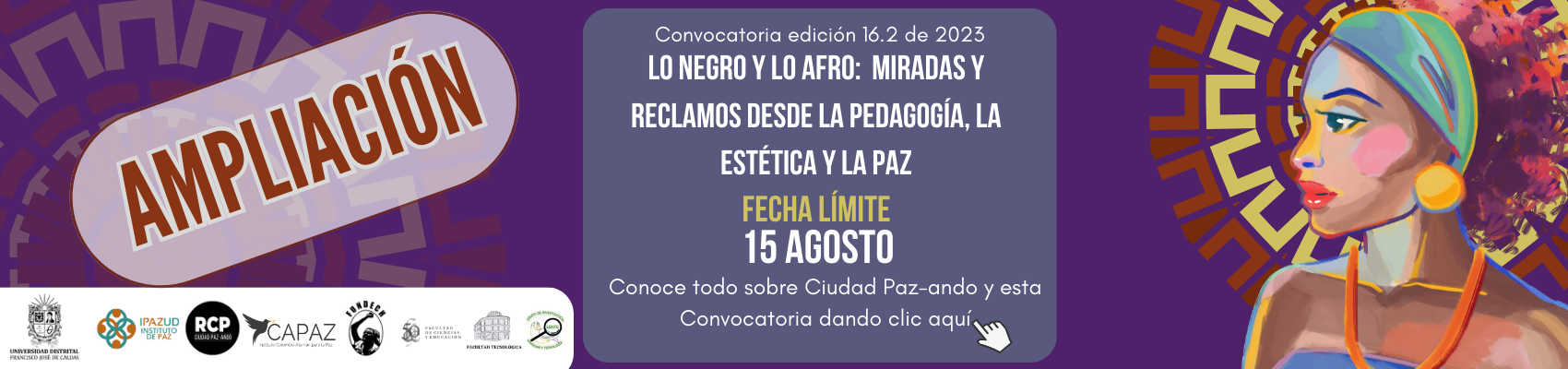 Imagen publicacion AMPLIACIÓN CONVOCATORIA DE LA REVISTA CIUDAD PAZ-ANDO